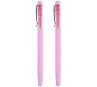 2 Pièces Stylo à Points pour Nail Art Rose en Plastique | Pose de Cristaux, Décoration D’ongles, Usage Maison, pour Faux Ongles