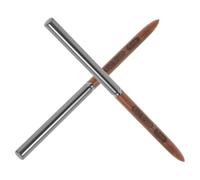 2 Pièces Stylo Liner pour Nail Art à Pointe Fine en Bois Plastique | Dessine des Lignes Délicates, Résiste à Déformation, Usage Salon Professionnel, Couleur Café