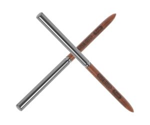 2 Pièces Stylo Liner pour Nail Art à Pointe Fine en Bois Plastique | Dessine des Lignes Délicates, Résiste à Déformation, Usage Salon Professionnel, Couleur Café