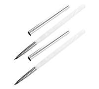 2 Pièces Stylos à Liner Triangulaires en Acrylique, Blanc | Contrôle Précis, Prise Confortable, Usage Polyvalent, pour Salons Professionnels et Projets Créatifs