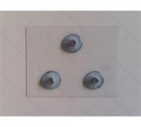 2 PIÈCES Support Adhésif - Convient pour une utilisation avec le distributeur de savon mural à tête de pression manuelle de 500 ml, Convient pour une utilisation avec deux styles de distributeurs de