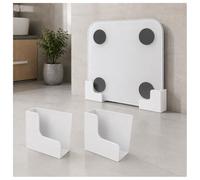 2 Pièces Support Balance Électronique pour Soehnle Shape Sense Connect 100 | 2 Supports Support Mural Adhésifs Sans Perçage Espacement Réglable Rangement Gain Place Balance Électronique