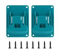 2 Pièces Support Batterie Compatibles avec Makita 14,4V 18V, Porte Outils Mural en ABS Robuste, Support Perceuse Mural pour Outils Électriques, Rangement Atelier, Garage, Établi, Étagère, Mur, Plafond