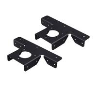 2 Pièces Support D’Angle de Pergola, Équerre T Réglable | Fixation Poutre-colonne, Design D’extension 3 Voies, Montage Facile, Noir, pour Pergola Extérieure