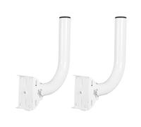 2 Pièces Support D’antenne Extérieure Mural et Toit en Fer Blanc | Montage Stable pour Pont sans Fil et Boîtiers Cctv, Installation Flexible Mur ou Toiture