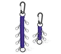 2 Pièces Support d'arc de Joie, Grand et Petit Multifonctionnel Cheer Bow Holder Porte-Clés Paracorde pour Adolescent Filles Lycée Collège Sports (Violet)