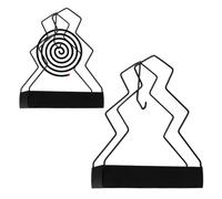 2 Pièces Support De Bobine De Moustique, Support Bobine Anti Moustique en Métal Portable Mosquito Coil Holder Suspendu Osquito Coil pour chambre à coucher salon cuisine bureau extérieur