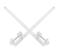 2 Pièces Support de Bureau Pliable Réglable pour Panneau Perforé et | Acier Noir ou Blanc, Montage sans Outils, Repositionnement Flexible, Charge Stable, Ateliers, Bureaux Scolaires, Deux