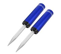 2 Pièces Support de Canne à Pêche à Piquet de Sol Portable Bleu | Alliage, Montage Rapide, Stabilité Renforcée, pour Pêche du Bord et Plage, Compatibilité Large