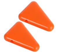2 Pièces Support de Diapason en Silicone Orange, Bloc Triangulaire | Stabilité sur Bureau, Rangement des Outils de Sonothérapie, pour Ateliers Bien-yoga, Surface Antiglisse