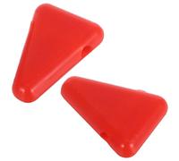 2 Pièces Support de Diapason en Silicone Rouge, Base Antidérapante | Silhouette Triangulaire Élégante, Réduit le Bruit, Protège les Surfaces, pour Séances Studio et Yoga