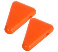2 Pièces Support de Diapason en Silicone Triangulaire Orange | Rangement et Présentation des Outils Sonores, Base Stable, Amortit les Chocs, pour Séances et Sorties
