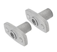2 Pièces Support de Douille de Verrouillage de Rame en Aluminium moulé à Montage Supérieur, Tige de 1 à 2 Pouces, Support en Forme de T pour Bateau à Rames dans l'eau de Mer