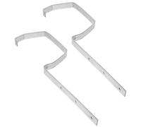 2 Pièces Support de Gouttière en Aluminium Argenté | Intégration Discrète aux Corniches, pour Garages et Réparations de Toiture, Installation Bricolage Pratique