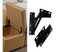 2 pièces support de levage pliable à 80 degrés, charnières à ressort noires sont largement utilisées dans les poussoirs de charnière de canapé, charnières de support de rangement de meubles