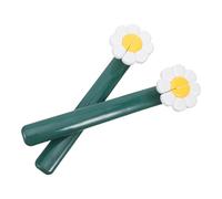 2 Pièces Support de Livre Pliable en Plastique Blanc, Motif Fleur | Lecture les Mains, Mise en Place Rapide, pour Recettes et Partitions, Design Floral Décoratif