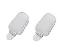 2 Pièces Support de Lunettes de Voiture pour BMW 1 Series E88 Convertible 2007-2014 (no Net on The Right Side), Porte Lunettes de Soleil Magnétique en Cuir pour Voiture,Grey