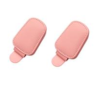 2 Pièces Support de Lunettes de Voiture pour Mini Cabriolet R52 2004-2009, Porte Lunettes de Soleil Magnétique en Cuir pour Voiture,Pink