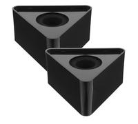 2 Pièces Support de Micro pour Pied Trépied Triangle ABS Noir | Installation Simple, Positionnement Précis, Usage Polyvalent, pour Salles de Conférence et Lieux de Discours