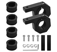2 Pièces Support de Montage de Lumière Travail, Universelle Pince de Tube de Barre Fixation pour ATV UTV Véhicules Tout-Terrain Voiture Camion Moto Vélo Tube de Toit Barre de Cage de Roulage