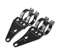 【2 pièces】 support de montage de phare, moto 35mm-41mm support de montage de phare noir pinces de lampe de tête support fourche