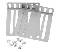 2 Pièces Support de Montage pour Autoradio et Lecteur CD/DVD de Voiture | Fer Argenté, Fixation pour Tableau de Bord, Matériel Inclus, Installation Rapide pour Systèmes de Navigation Dvd