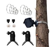 2 Pièces Support de Montage pour Camera Surveillance WiFi, Universel Montage sur Poteau Vertical avec 1/4" 3/8" Adaptateur Compatible avec Blink Outdoor/Eufy Camera S340 / Caméras IP PTZ