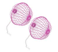 2 Pièces Support de Nidification Globe en Fil D’Acier Inoxydable | Suspendu, Léger et Résistant aux Intempéries, pour Patio et Jardin, Aide les Petits Oiseaux à Construire Leur Nid
