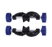 2 Pièces Support de Pince Réglable à Tête Bossage Bouton Rotatif | Alliage Résistant aux Produits Chimiques, Fixation à Angle Droit pour Tiges Standard, Réglage Précis en Laboratoire, Lot