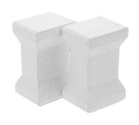 2 Pièces Support de Plaque pour Four Électrique en Mullite | Résistant à Haute Température, Appui Stable et Précis, Accessoire Blanc pour Cuisson de Poterie et Céramique