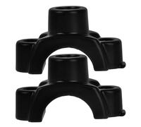 2 Pièces Support de Rétroviseur de Moto Demi-couvercle | Fixation Stable et Installation Facile, Usage Polyvalent pour Moto et Miroir, Finition Noire