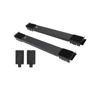 2 Pièces Support de Rouleau de Machine à Laver en Acier Robuste 300KG Roulement Rouleau D'appareil Extensible pour Réfrigérateur de Machine à Laver(Le Noir)