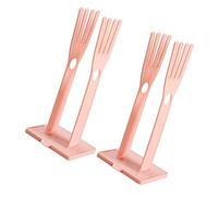 2 Pièces Support de Séchage Multifonction Amovible pour Moufles | Plastique Rose, Base Robuste sans Dommage, Montage Modulaire Vertical, pour Paquet et Mitaines