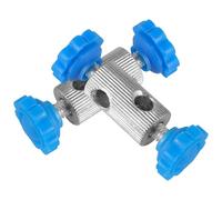 2 Pièces Support de Serrage Croisé en Fer, 6mm, pour Laboratoire | Accessoire pour Support de Laboratoire, Usage en Chimie, Maintien Stable des Tubes, Format Compact Couleur Aléatoire