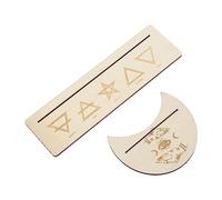 2 Pièces Support de Support de Carte de Tarot en Bois, Support de Support de Carte de Tarot en Bois, Forme de Lune Stable et Base de Présentoir de Carte de Tarot en Bois