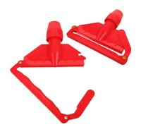 2 Pièces Support de Tête de Balai à Pince, Trou 25mm, Plastique | Clip de Remplacement pour Têtes de Rechange, Usage Humide et Sec, Maison et Services de Nettoyage
