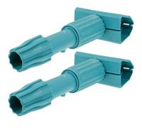2 Pièces Support de Tête de Balai Vert en Plastique pour Sols Durs | Pince de Remplacement Pratique, Fixation Stable, Changements Rapides, Adaptée aux Maisons et Services de Nettoyage