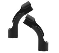 2 Pièces Support de Tuyau de Réservoir Noir Abs
