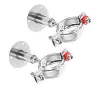 2 Pièces Support de Tuyau en Acier Inoxydable, Mural et Plafond | Diamètre 48 à 51mm, Usage Extérieur Commercial, Matériel Inclus et Notice Claire