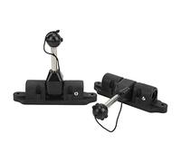 2 pièces, support de verrouillage pour pagaie de kayak, patch de verrouillage pour rames de bateau gonflable pour canoës, radeaux et dériveurs, support de pagaie en ABS rotatif à 3