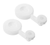 2 Pièces Support D'entonnoir de Séparation en Plastique Blanc | Usage en Chimie et Laboratoire Scolaire, Maintien Stable du Verre, Organisation Compacte et Réutilisable