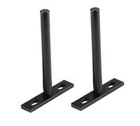 2 Pièces Support D'étagère Invisible en T Noir | Fixation Murale Discrète, Stable et Simple à Poser, pour Rangement Bureau et Solution de Stockage