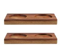 2 Pièces Support en Bois pour Moulin à Sel et Poivre, Plateau