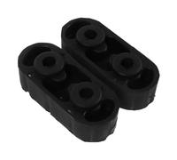 2 Pièces Support en Caoutchouc D’échappement 2 Trous Noir | Réduit les Bruits et Vibrations, Résiste à Chaleur, Usage Maintenance Poids Lourds et Flotte