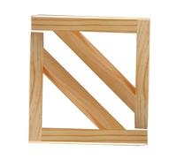 2 pièces Support Etagere Bois,Support d'étagère flottante Bois massif,Equerre Murale de cloison trépied Cadre Montage Tablette Pour Cuisine,Jardin,Salon Chambre,Bibliothèque (25cm)