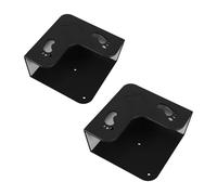 2 Pièces Support Mural Adhésif, Rangement Vertical Noir | Plastique Renforcé, Installation sans Perçage, Fixation sous Meuble, pour Foyer Compact et Locataires