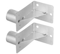 2 Pièces Support Mural en Acier 45cm 60cm Argenté | Installation sans Entretien Accessoires de Montage Complets, Adapté aux Magasins et Couloirs Scolaires