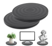 2 Pièces Support Plaque Tournant Rotatif 20cm Plateau Tournant 360 Degré Pivotant Universel Rond Plateau pour Ordinateurs Portables Moniteur TV Haut-parleurs Artisanat Plantes Cuisine