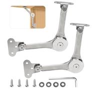2 Pièces Support Pliable Charnières, Butée à Tout Angle Charnières | Verin Porte Cuisinet de Couvercle Avecvis t llen pour Portes, Armoires Cuisine, Caisses Bois, Lits Pliants, Placards