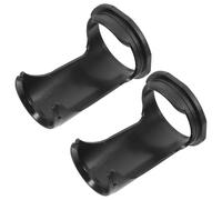 2 pièces Support pour Blaireau de Rasage en Plastique Noir, compact | Blaireau et Rasoir de Sûreté, Base Stable, Séchage Rapide, Comptoir Net, Usage Quotidien